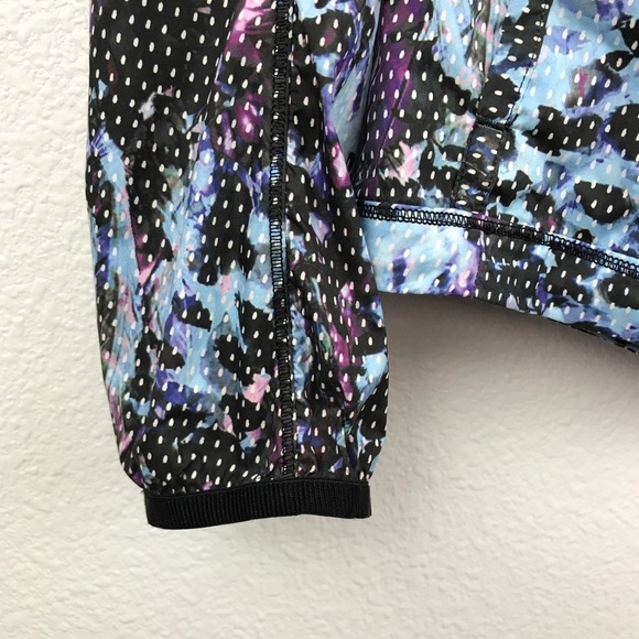 Lululemon Back Pack It Jacket‎ Floral Sport Tranquil Blue Multi Size 2 - Picture 11 of 13